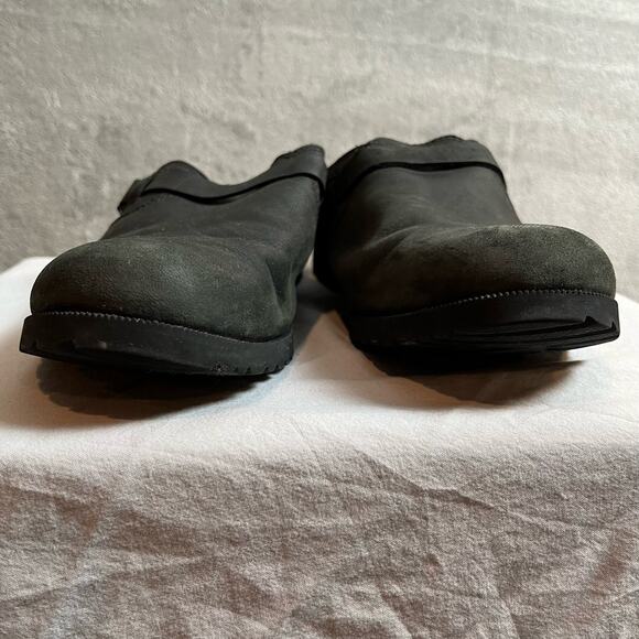 Teva Delavina‎ Mule Black Leather Clogs Size 7 - Picture 2 of 7